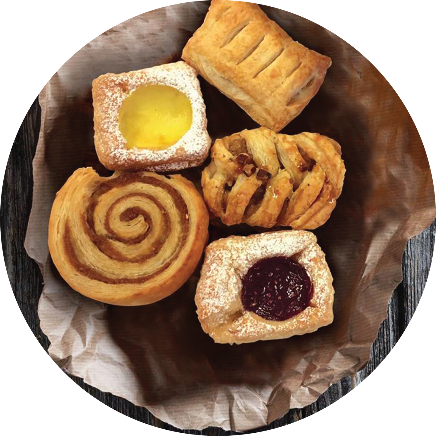Assortert mini wienerbakst
