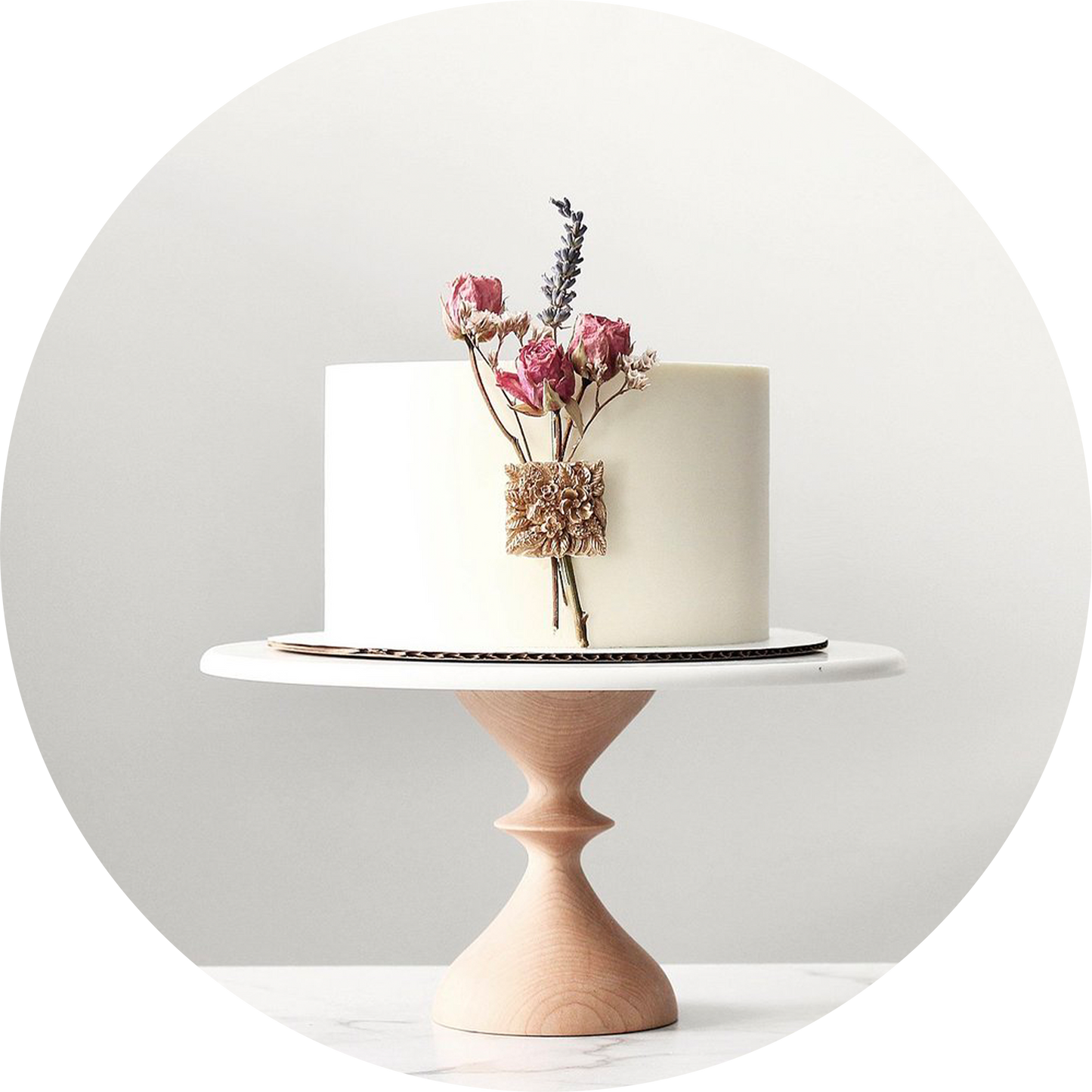Bryllupskake - Kremkake med fondant