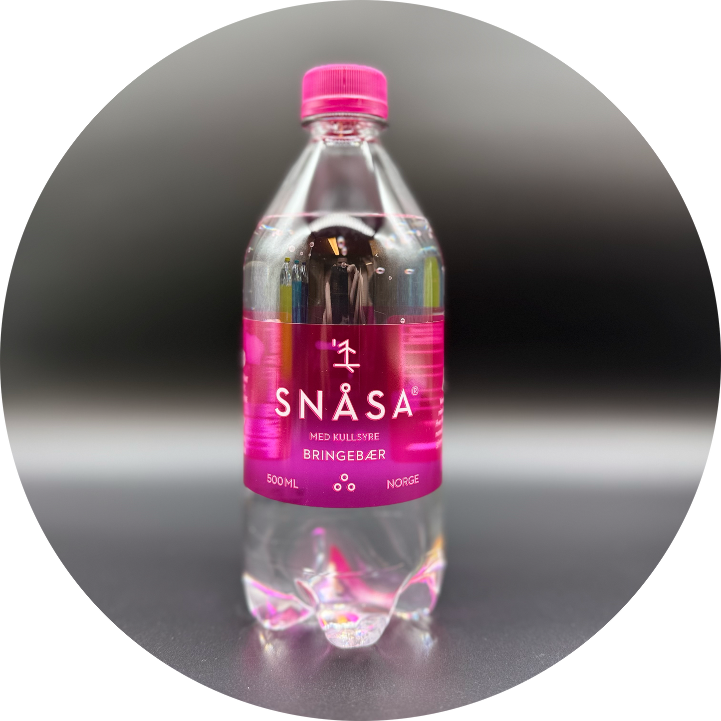 Snåsa med kullsyre 0,5l - Bringebærsmak